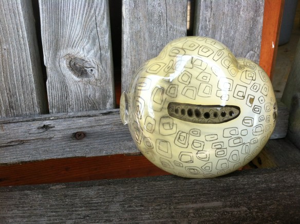 Passenger Cloud 2 2012 Blown enameled glass 7" x 4" x 3" photo: Maggie McCain